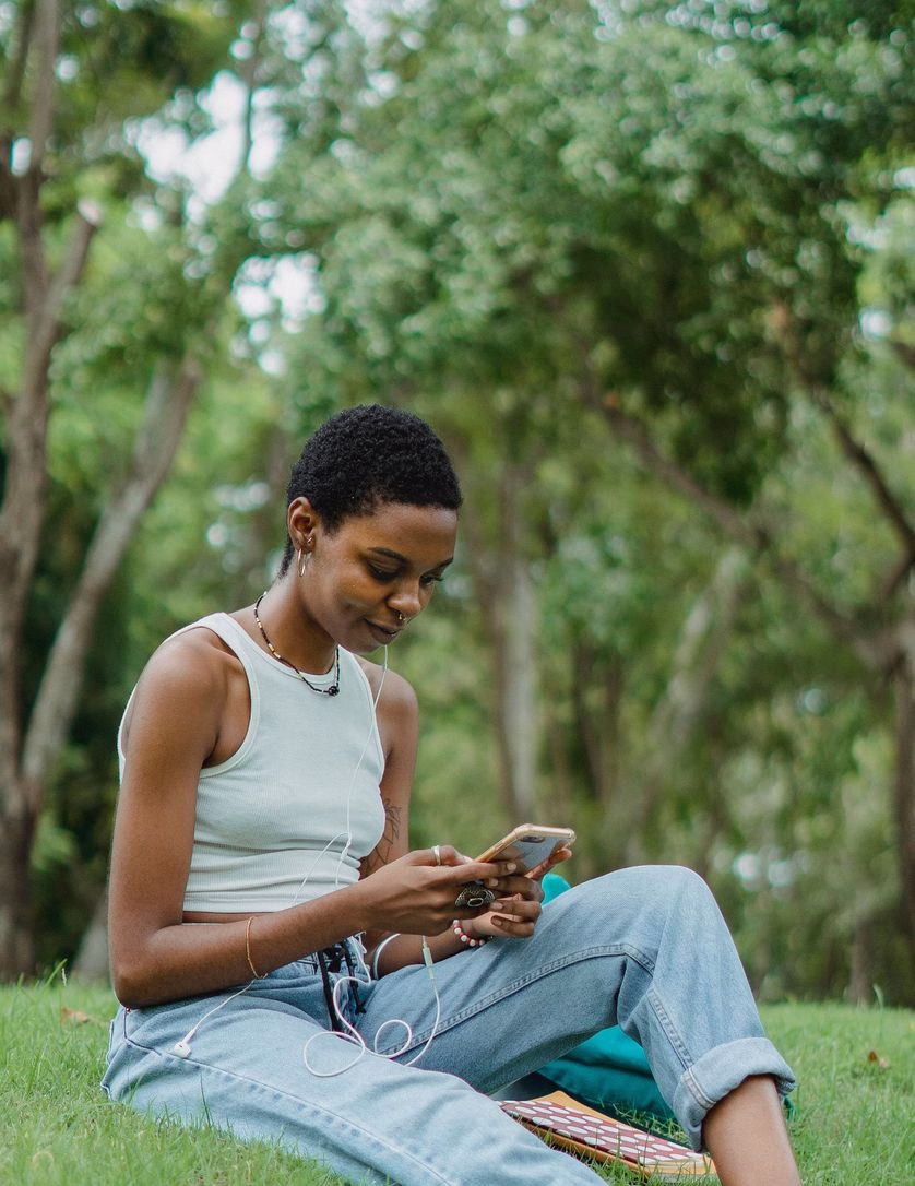 Girl in park